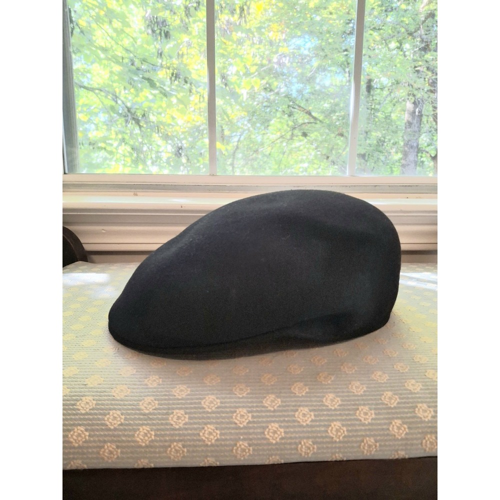 Stetson Mens Black 100% Wool Felt Newsboy Ivy Cap XL